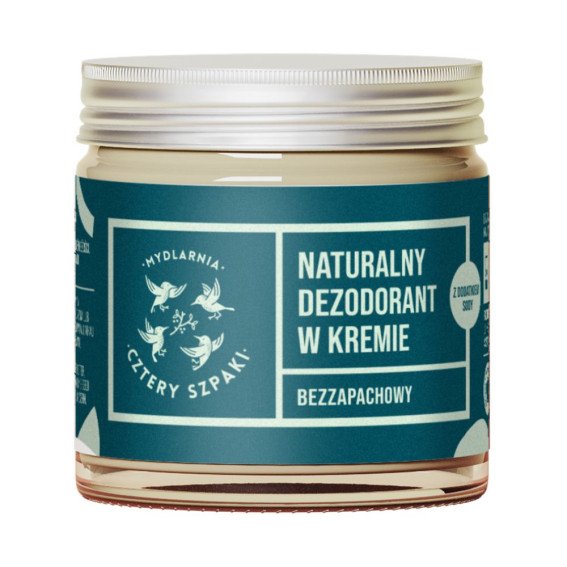 4SZPAKI Cztery Szpaki Naturalny dezodorant w kremie bezzapachowy 60 ml — Inhaltsstoffe i ocena
