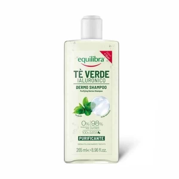 EQUILIBRA EQUILIBRA Oczyszczający szampon zielona herbata i kwas hialuronowy 265 ml