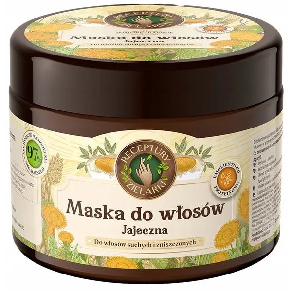 Receptury Zielarki Receptury Zielarki Jajeczna maska do włosów