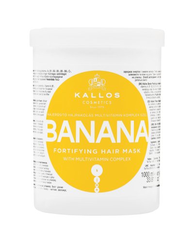 Kallos Cosmetics KALLOS wzmacniająca maska do włosów BANAN 1000 ml — Inhaltsstoffe i ocena
