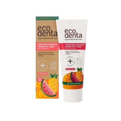 Ecodenta Ecodenta Kids Owocowa pasta do zębów dla dzieci — Inhaltsstoffe i ocena