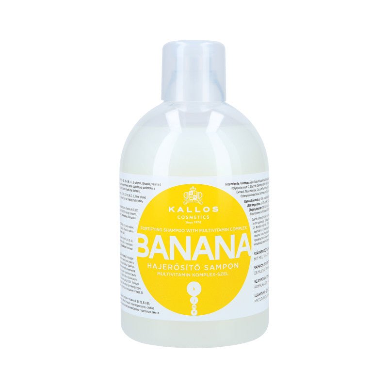 Kallos Cosmetics KALLOS Shampoo kräftigend BANAN 1000 ml