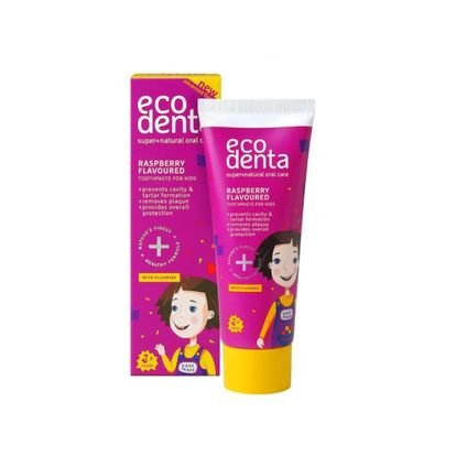 Ecodenta Ecodenta Kids pasta do zębów dla dzieci malinowa — Inhaltsstoffe i ocena