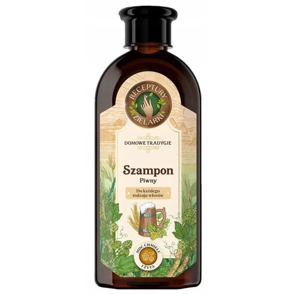 Receptury Zielarki Receptury Zielarki Szampon piwny wzmacniająco-kondycjonujący 350 ml — Inhaltsstoffe i ocena