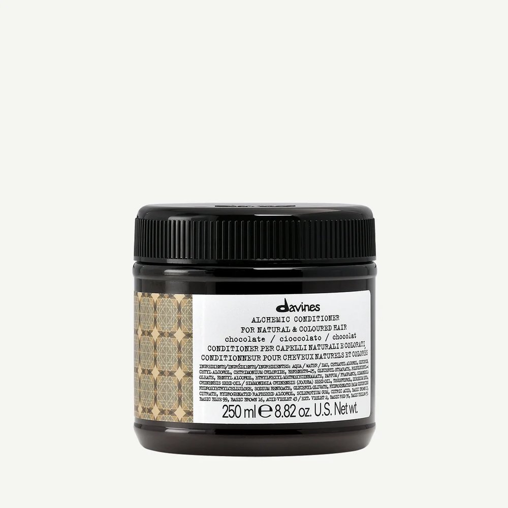 Davines Davines Alchemic Chocolate - odżywka koloryzująca do włosów ciemnobrązowych i czarnych 250 ml. — Inhaltsstoffe i ocena