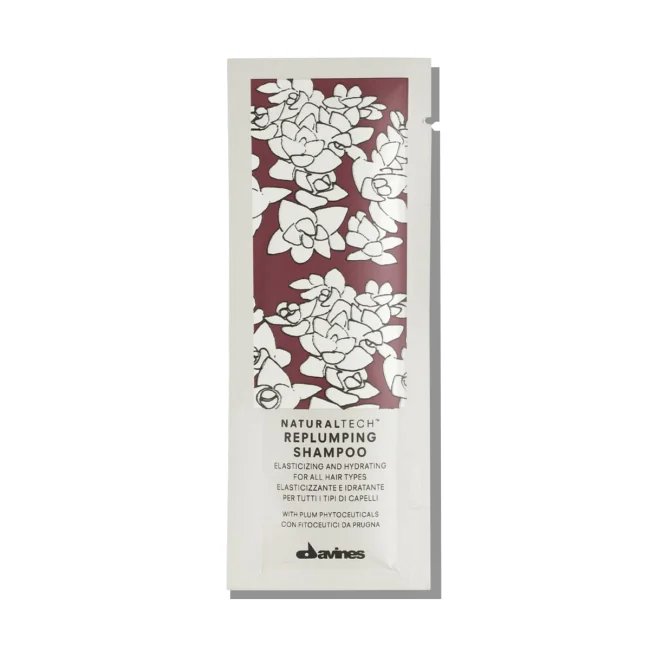 Davines Davines Replumping Shampoo - nawilżający i uelastyczniający szampon do wszystkich rodzajów włosów 12 ml