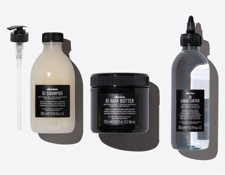 Davines Davines OI zestaw: szampon z pompką, Hair Butter, Liuid Luster — Inhaltsstoffe i ocena