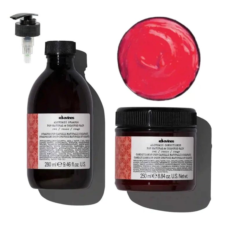 Davines Davines Alchemic Red zestaw - szampon 280ml z dozownikiem + odżywka 250ml — Inhaltsstoffe i ocena
