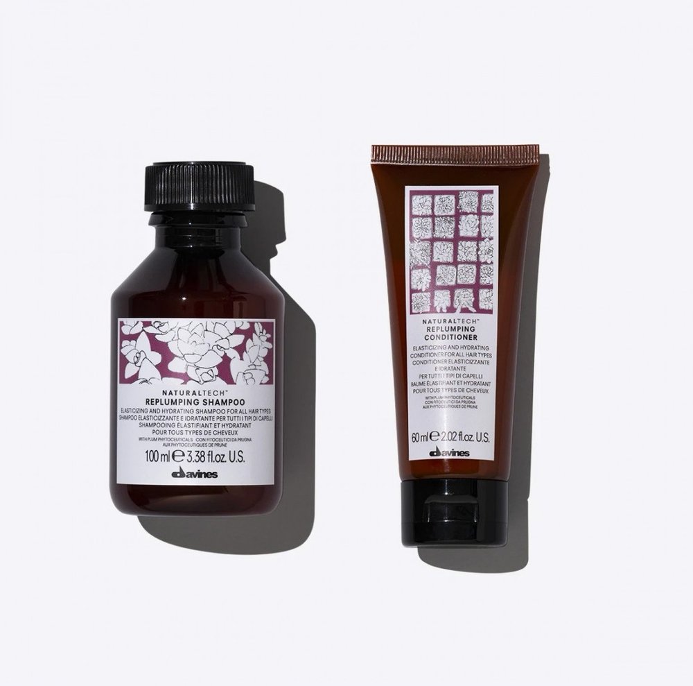 Davines Davines Replumping travel - nawilżający i uelastyczniający zestaw szampon 100ml, odżywka 60ml — Inhaltsstoffe und Bewertung