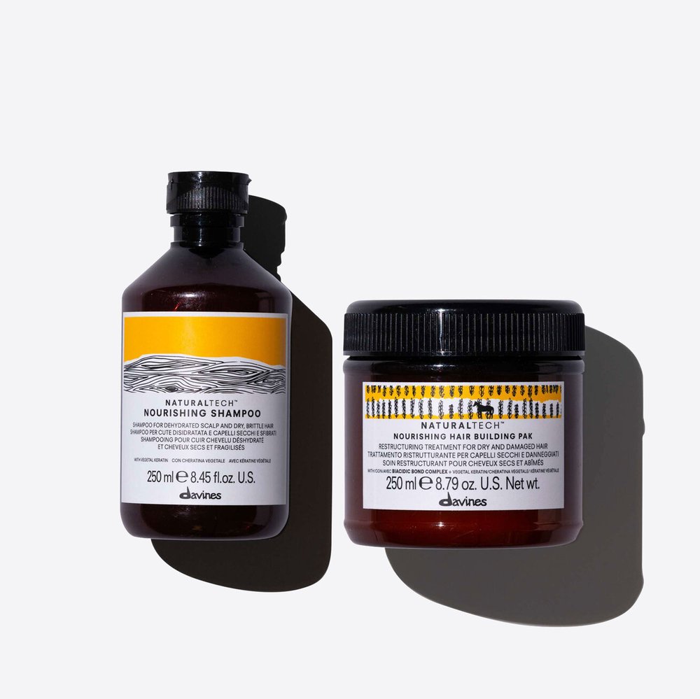 Davines Davines Nourishing zestaw nawilżający - Szampon, Maska odbudowująca HBP