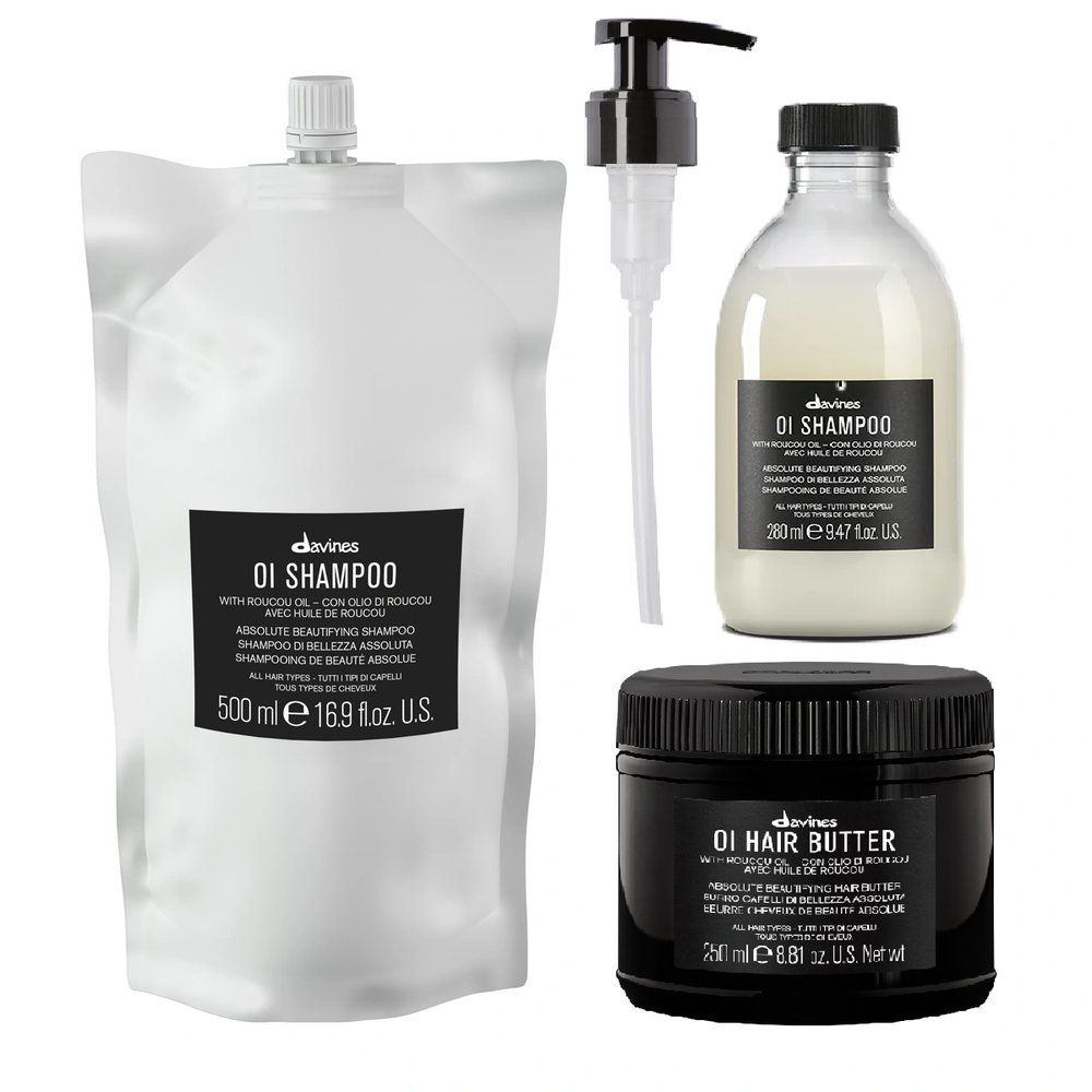 Davines Davines zestaw OI: szampon z pompką 280ml, uzupełnienie 500ml, hair butter  250ml — Inhaltsstoffe i ocena