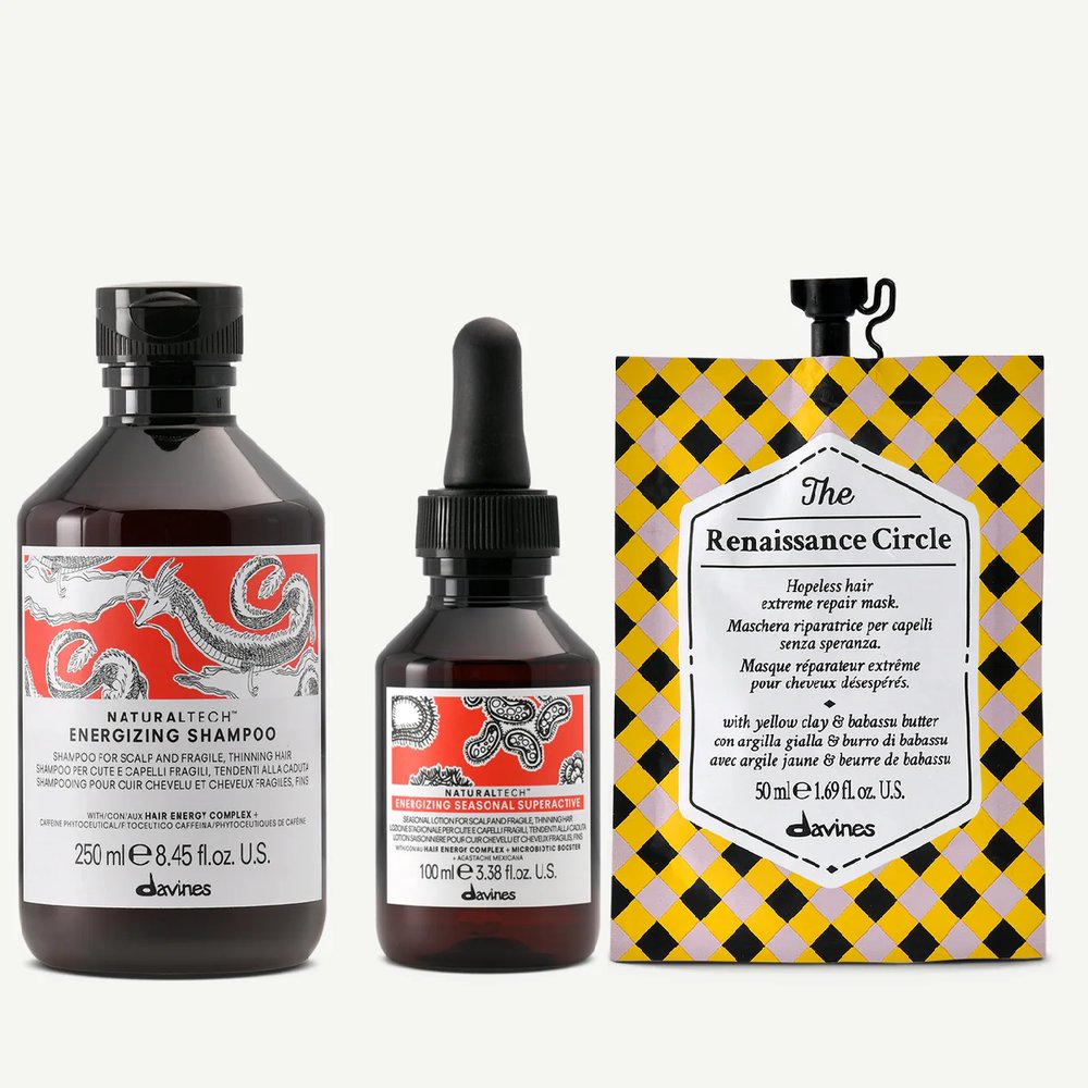 Davines Davines Energizing zestaw regenerujący sezonowe wypadanie włosów z maską. — Inhaltsstoffe und Bewertung