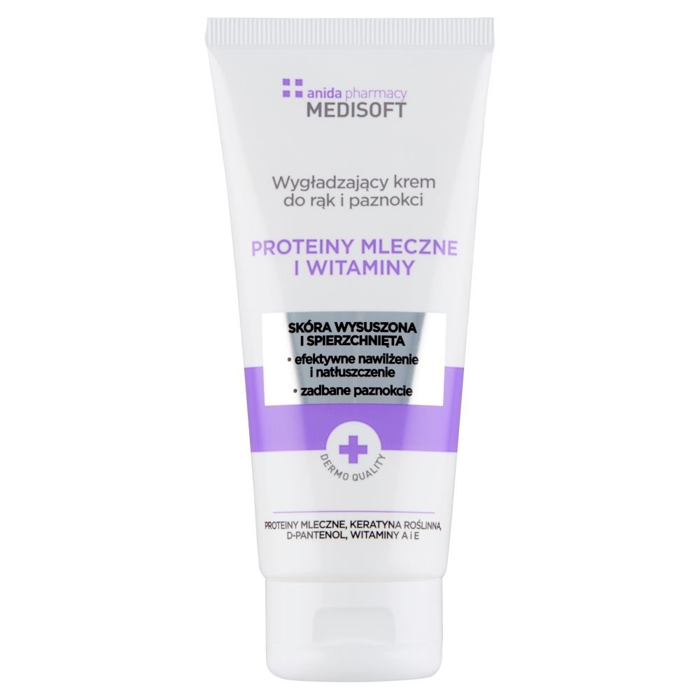 Nieznana Anida, krem do rąk i paznokci, proteiny mleczne i witaminy, 100 ml