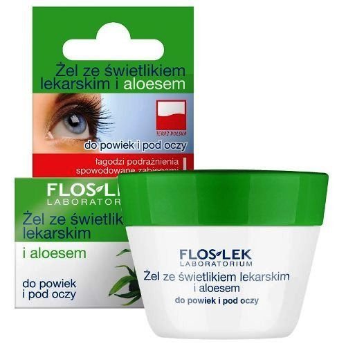 FLOS-LEK Flos-Lek Laboratorium Pielęgnacja Oczu, żel ze świetlikiem lekarskim i aloesem, 10 g