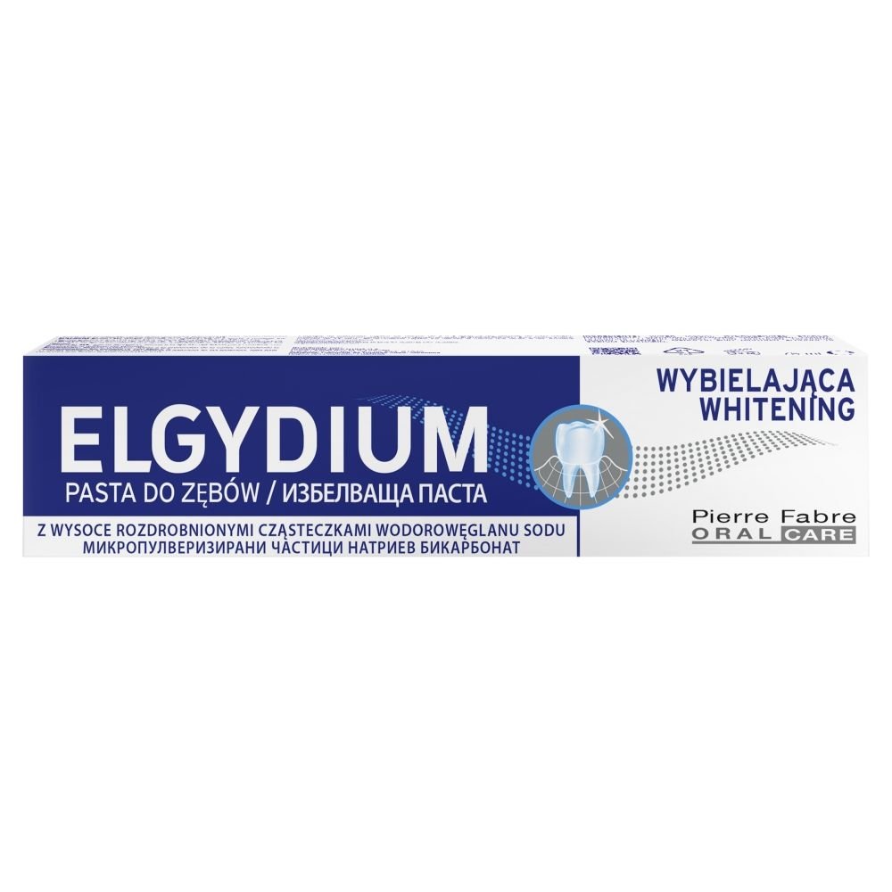 Elgydium Elgydium Whitening, pasta do zębów, wybielająca, 75 ml — Inhaltsstoffe i ocena