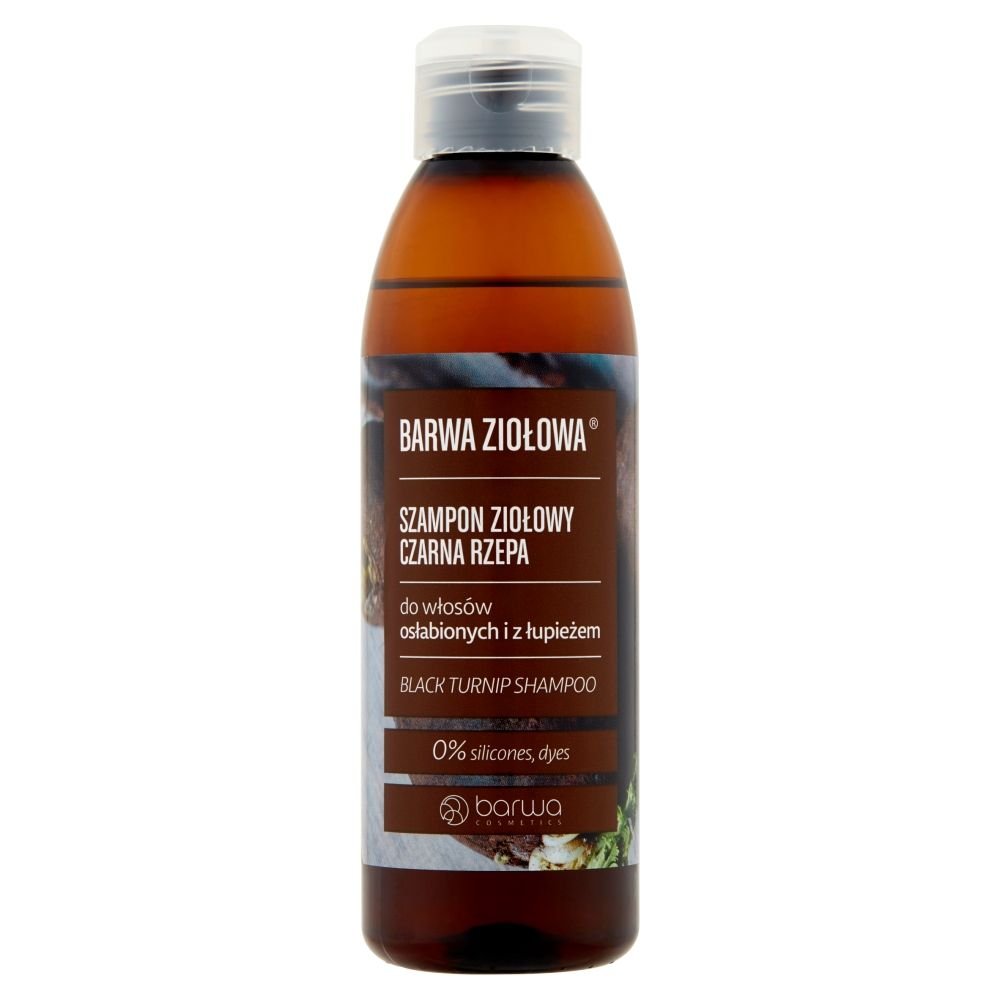 BARWA Barwa Ziołowa, szampon Czarna Rzepa do włosów osłabionych, 250 ml — Inhaltsstoffe i ocena