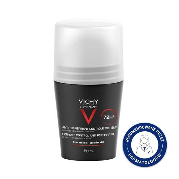 VICHY Vichy Homme, Antitranspirant 72h, roll-on, 50 ml