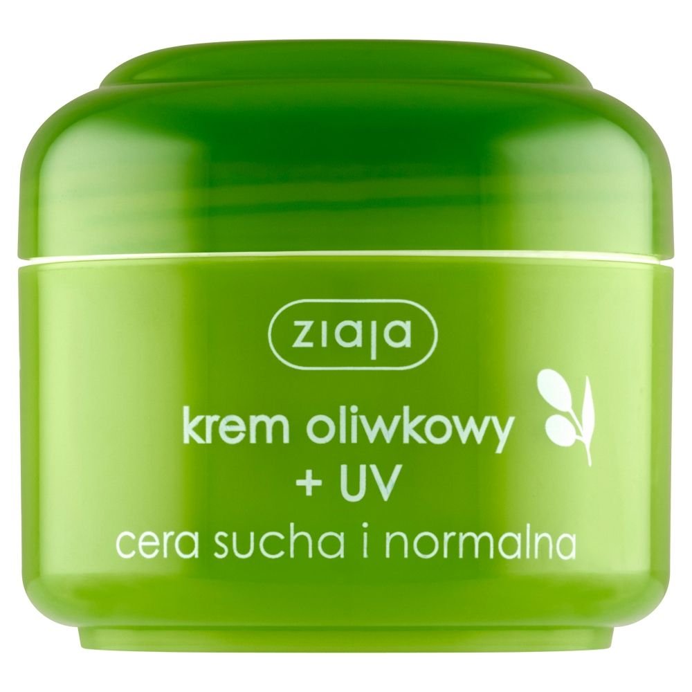 Nieznana Ziaja, krem oliwkowy + UV, cera sucha i normalna, 50 ml