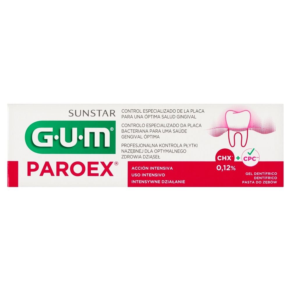 GUM Gum Paroex 0.12% CHX, Zahnpasta, 75 ml