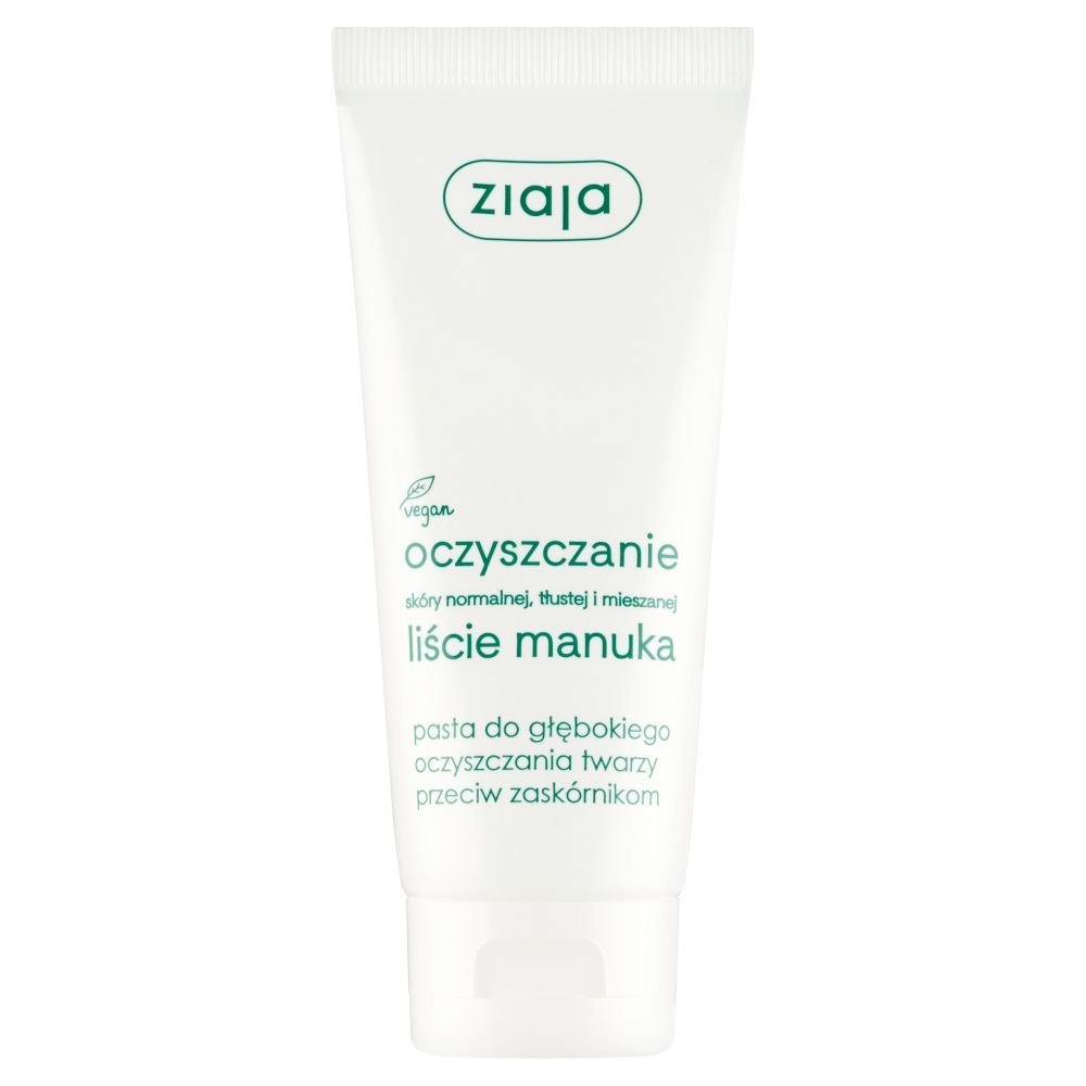ZIAJA Ziaja Liście Manuka-Oczyszczanie, pasta do głębokiego oczyszczania twarzy, 75 ml — Inhaltsstoffe i ocena