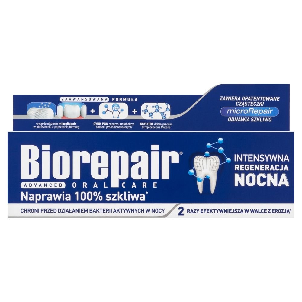 BIOREPAIR Biorepair Night, Zahnpasta, intensiv Pflege, 75 ml — Inhaltsstoffe i ocena