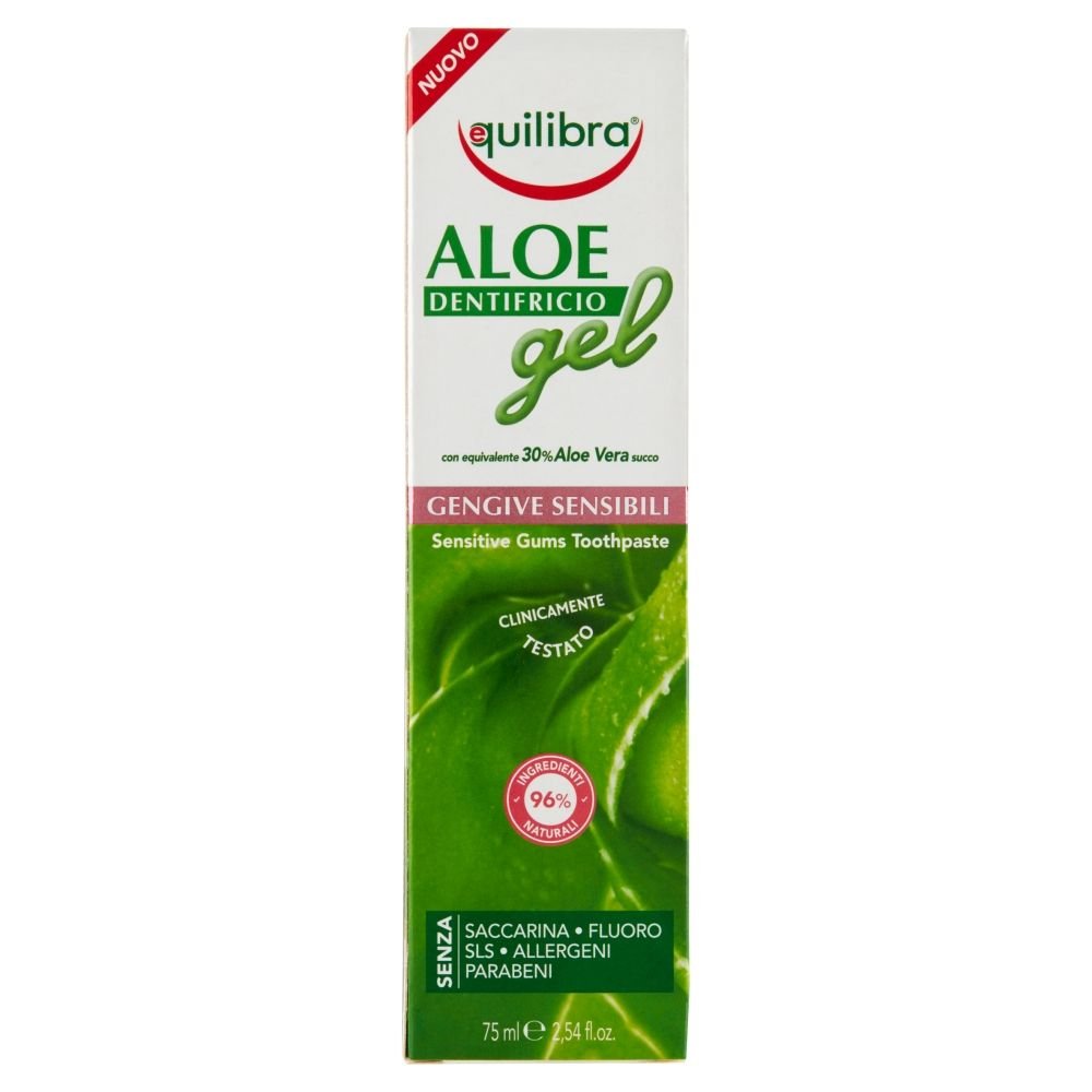 Nieznana Equilibra, aloesowa pasta do zębów wrażliwych i dziąseł, 75 ml
