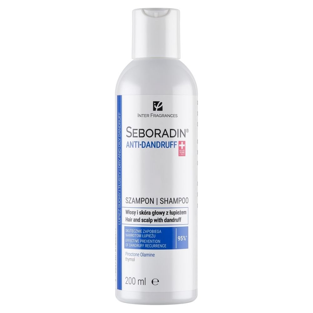 SEBORADIN Seboradin Anti-Dandruff, Anti-Schuppen-Shampoo, 200 ml — Inhaltsstoffe i ocena