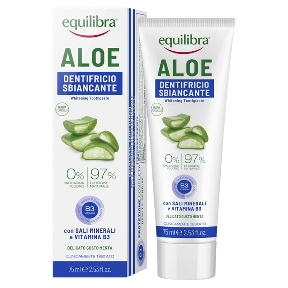Nieznana Equilibra, aloesowa pasta do zębów wybielająca, 75 ml — Inhaltsstoffe i ocena