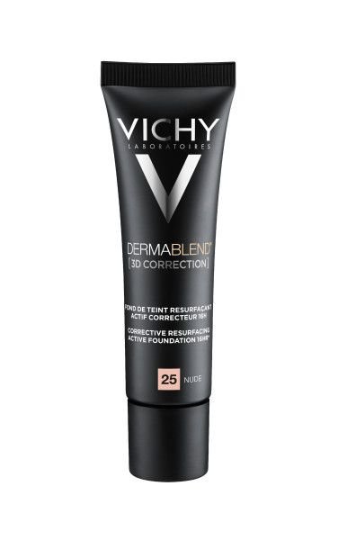 VICHY Vichy Dermablend 3D, podkład wyrównujący powierzchnię skóry, 25 Nude, 30 ml — Inhaltsstoffe i ocena