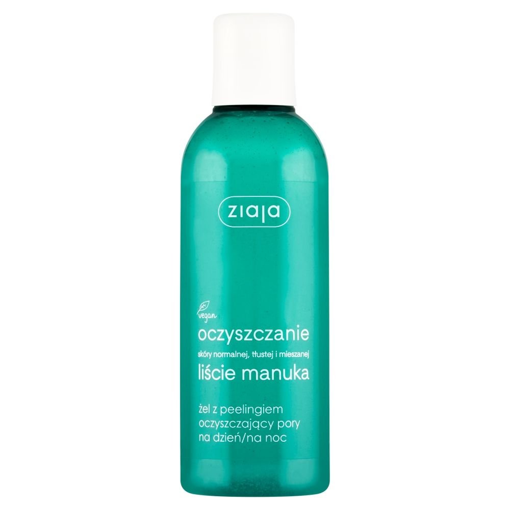 ZIAJA Ziaja Liście Manuka-Oczyszczanie, żel z peelingiem oczyszczający pory, na dzień i na noc, 200 ml — Inhaltsstoffe i ocena