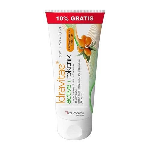 Nieznana Idravitae active + rokitnik, krem witaminowy z liposomami i rokitnikiem, 70 ml