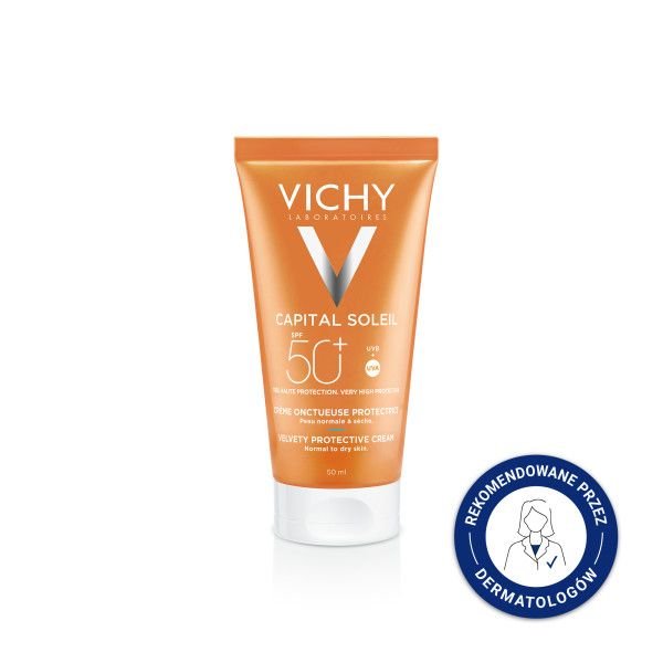 VICHY Vichy Capital Soleil, krem aksamitny do twarzy SPF 50+, 50 ml — Inhaltsstoffe i ocena