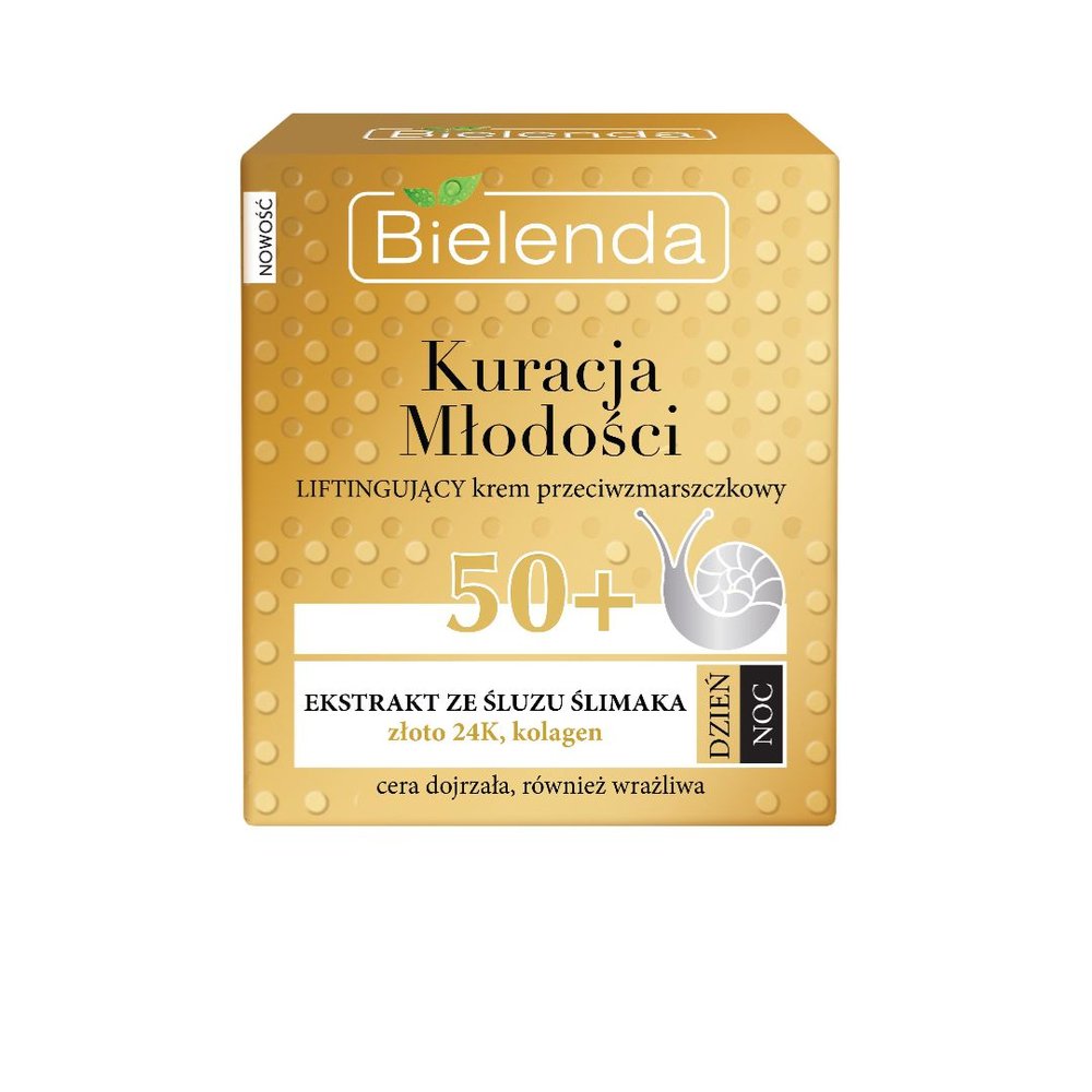 Bielenda Bielenda Kuracja Młodości 50+, Liftingujący krem przeciwzmarszczkowy na dzień noc, 50 ml — Inhaltsstoffe i ocena