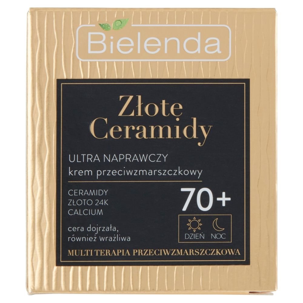 Bielenda Bielenda Złote Ceramidy 70+, Ultra naprawczy krem przeciwzmarszczkowy, 50 ml — Inhaltsstoffe i ocena