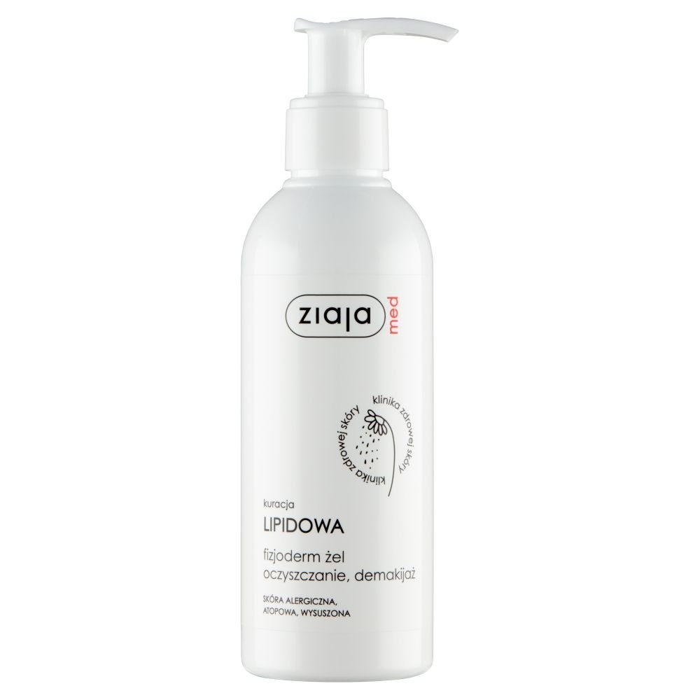 ZIAJA Ziaja Med Fizjoderm, Kuracja Lipidowa, żel oczyszczanie demakijaż, 200 ml — Inhaltsstoffe i ocena