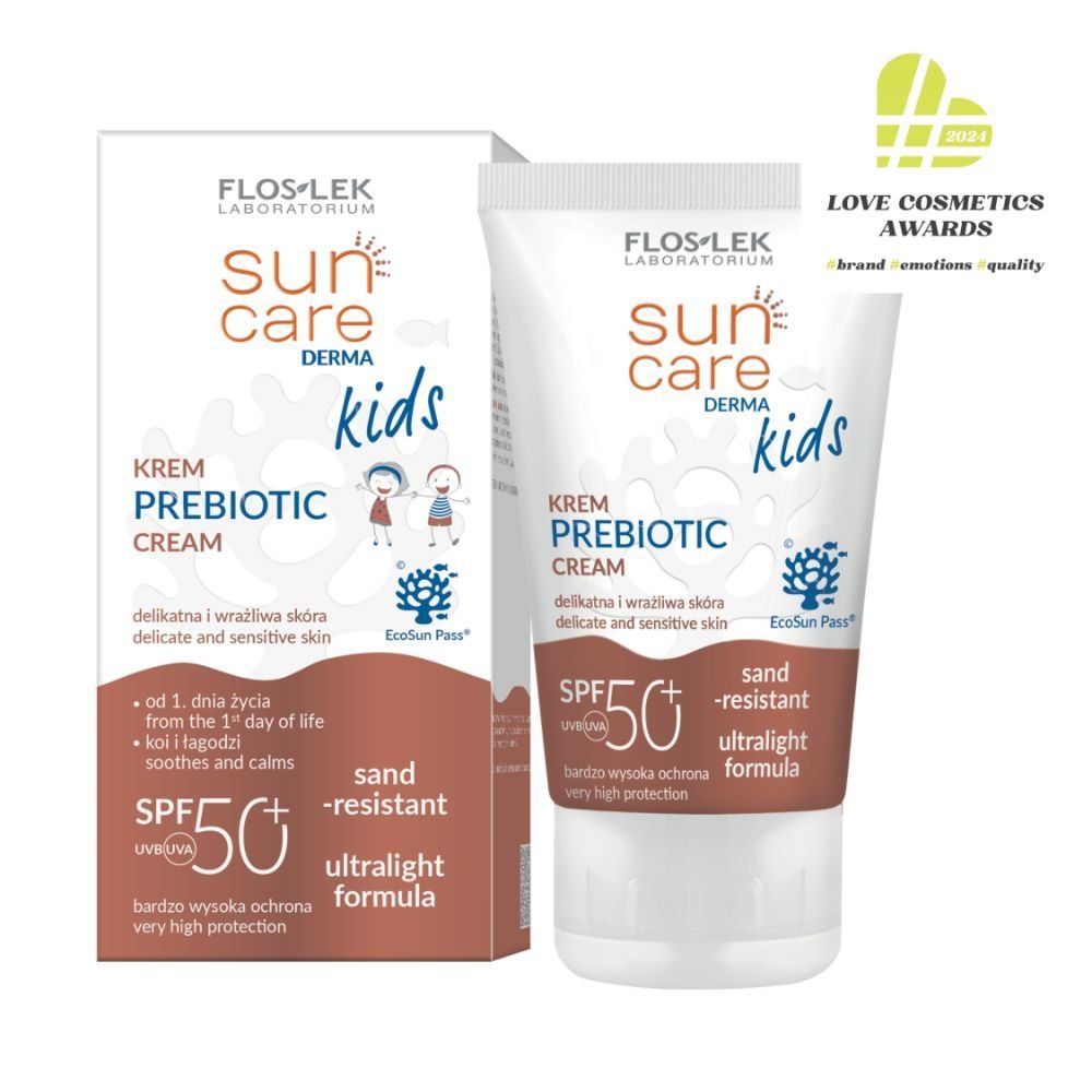 FLOS-LEK Flos-Lek Sun Care Derma Kids, krem,prebiotic,SPF50+,50ml