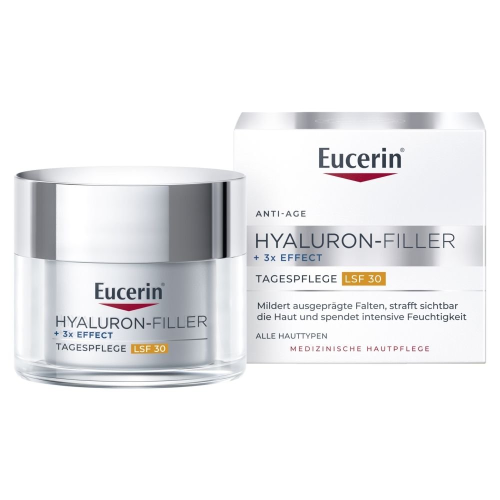 EUCERIN Eucerin Hyaluron Filler+3x Effect, Creme,n/dz,SPF30, 50ml — Inhaltsstoffe i ocena