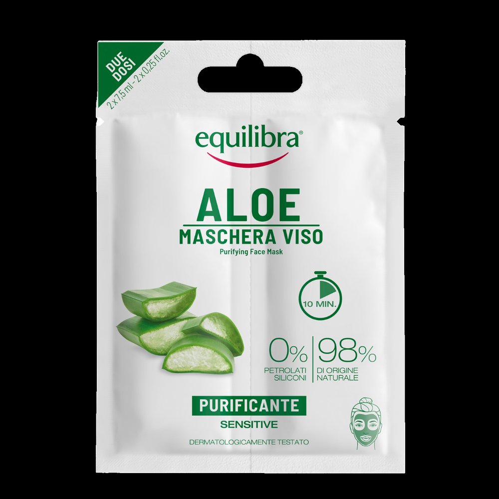 EQUILIBRA Equilibra Aloe, Aloesowa oczyszczająca maseczka do twarzy, 2 x 7,5 ml — Inhaltsstoffe i ocena