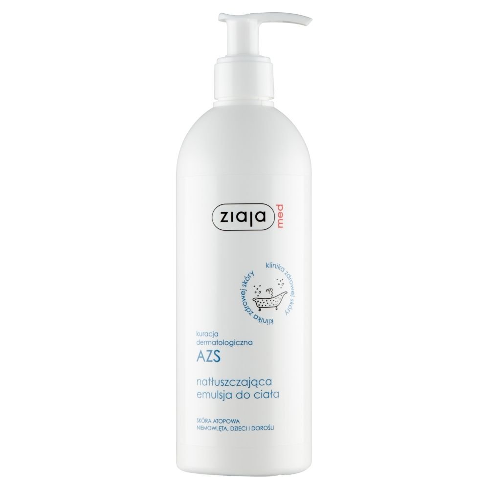 ZIAJA Ziaja Med Kuracja Dermatologiczna do skóry z AZS, emulsja natłuszczająca do ciała, 400 ml — Inhaltsstoffe i ocena