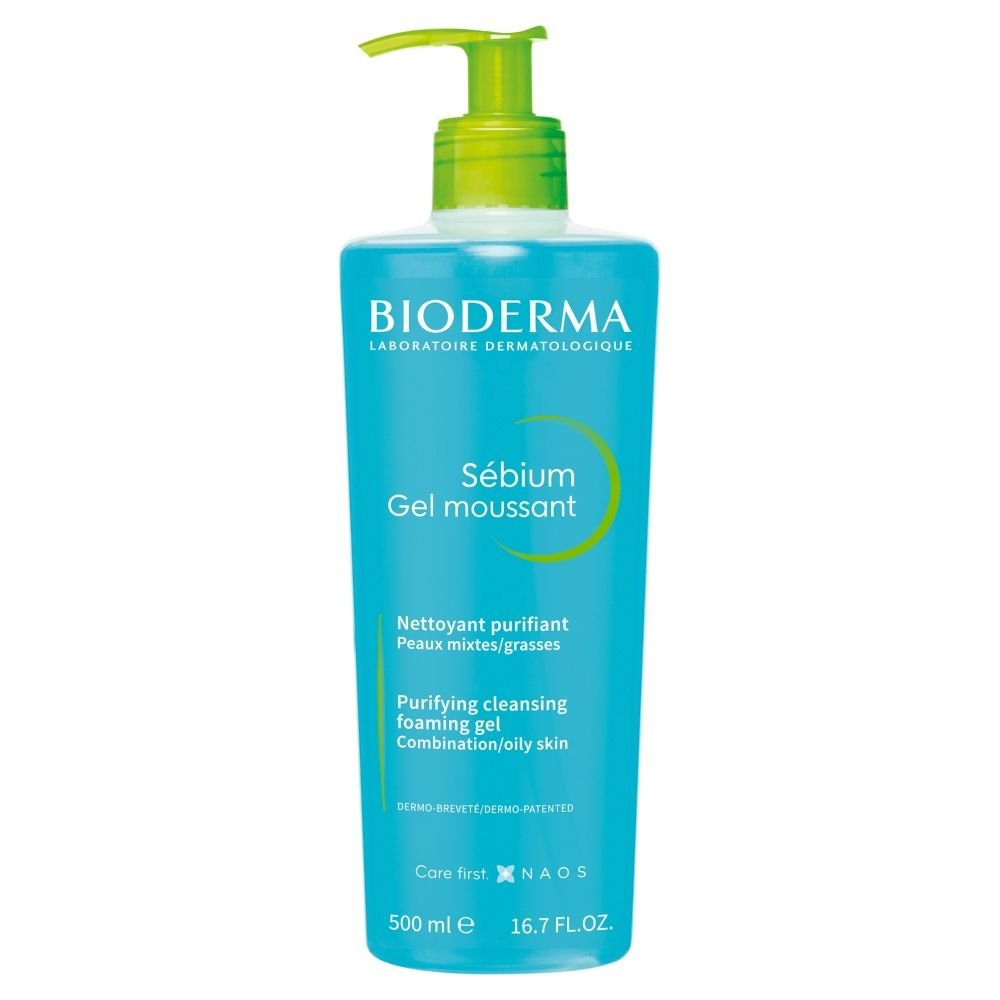 BIODERMA Bioderma Sebium Mouss, Gesichtsreinigungsgel, antibakteriell, 500 ml — Inhaltsstoffe i ocena