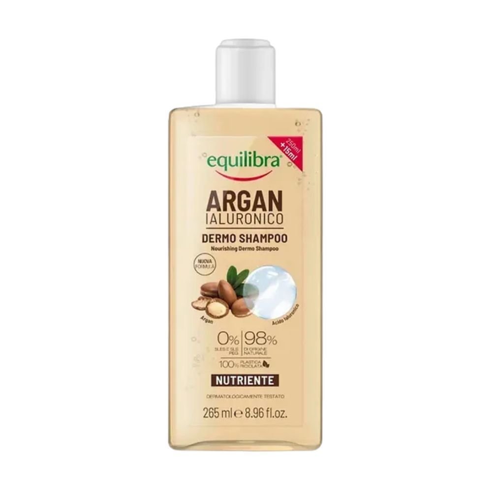Nieznana Equilibra, szampon dżywczy argan i kwas hialuronowy, 265 ml