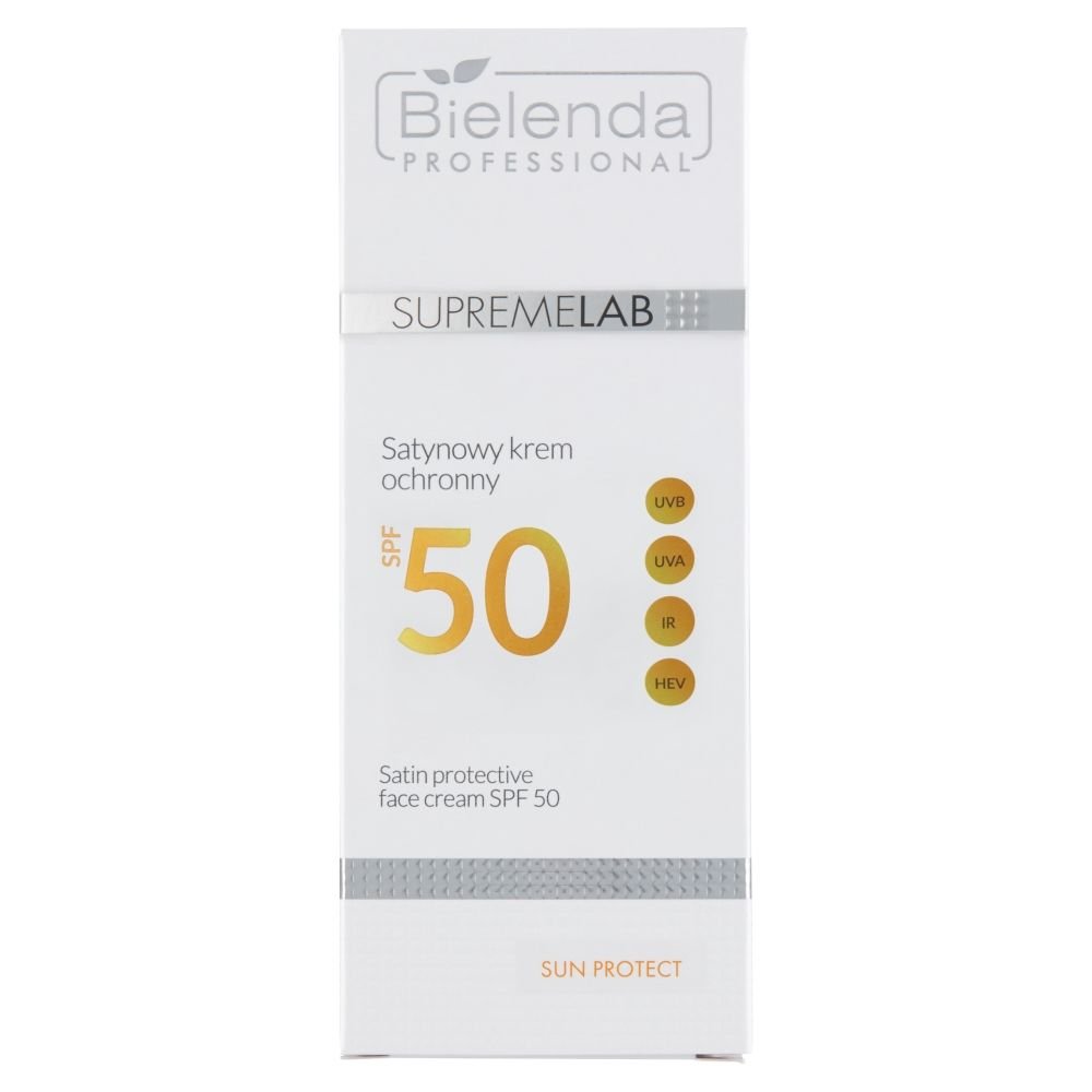Bielenda Professional Bielenda Professional SupremeLab, Satynowy krem ochronny SPF50, 50 ml — Inhaltsstoffe i ocena