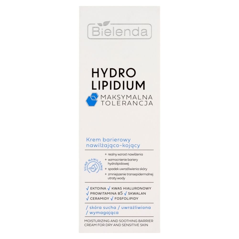 Bielenda Bielenda Hydro Lipidium, Krem barierowy nawilżająco-kojący, 50 ml — Inhaltsstoffe i ocena