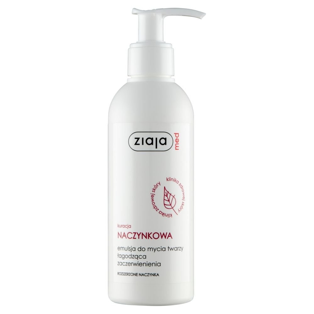 ZIAJA Ziaja Med Naczynkowa, emulsja do mycia twarzy, łagodząca zaczerwienienia, 200 ml — Inhaltsstoffe i ocena
