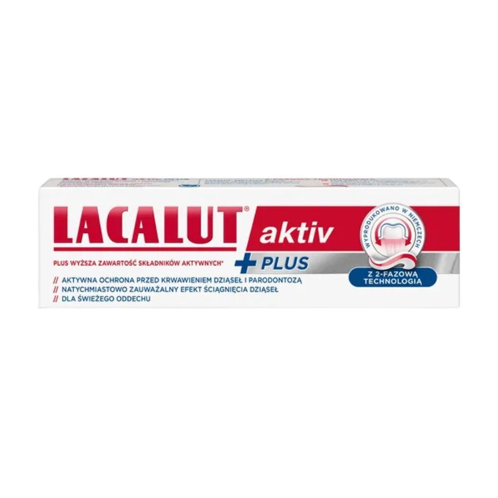 Lacalut Lacalut Aktiv plus, pasta do zebow, 75ml — Inhaltsstoffe i ocena