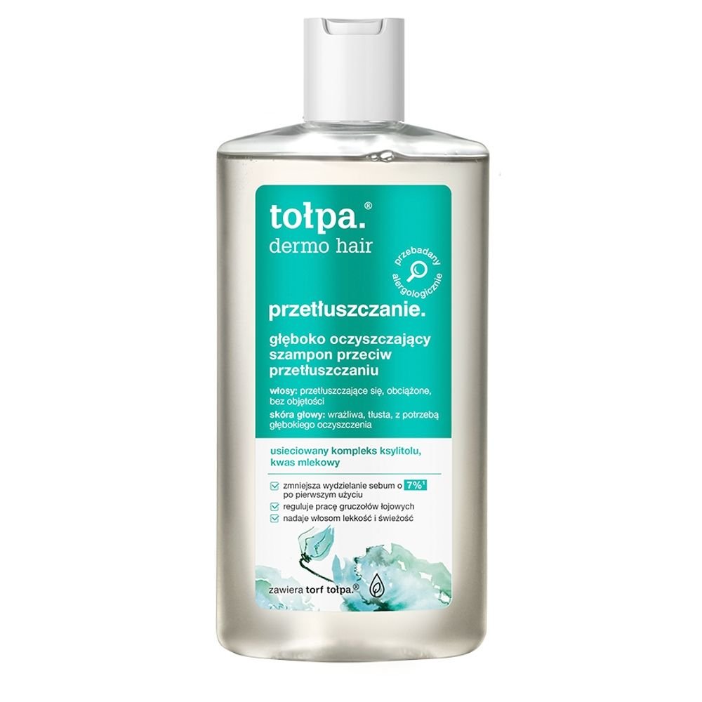 TOŁPA Tołpa Dermo Hair, Głęboko oczyszczający szampon przeciw przetłuszczaniu, 250 ml — Inhaltsstoffe i ocena