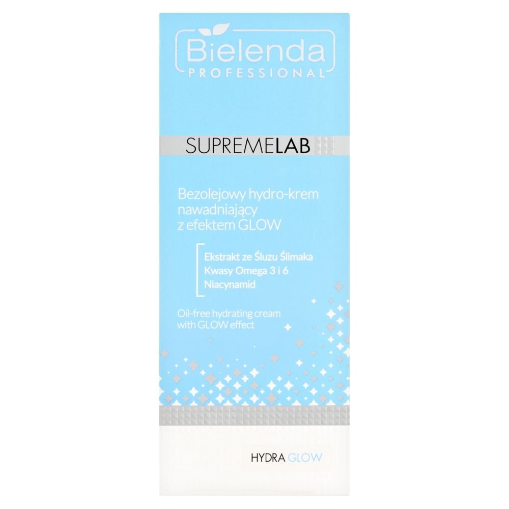 Bielenda Professional Bielenda Professional Supremelab Hydra Glow, Bezolejowy hydro-krem nawadniający z efektem glow, 50 ml — Inhaltsstoffe i ocena