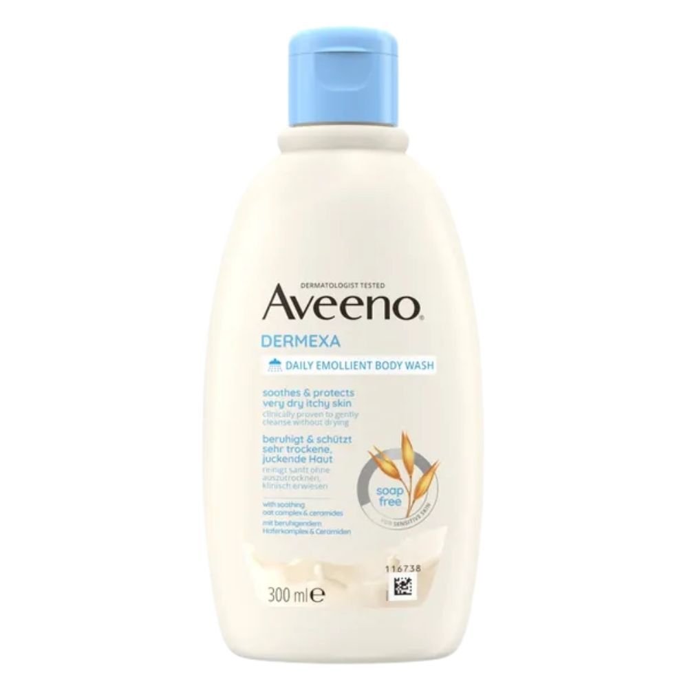Aveeno Aveeno Dermexa, emolientowy żel do mycia ciała bezzapachowy, 300ml