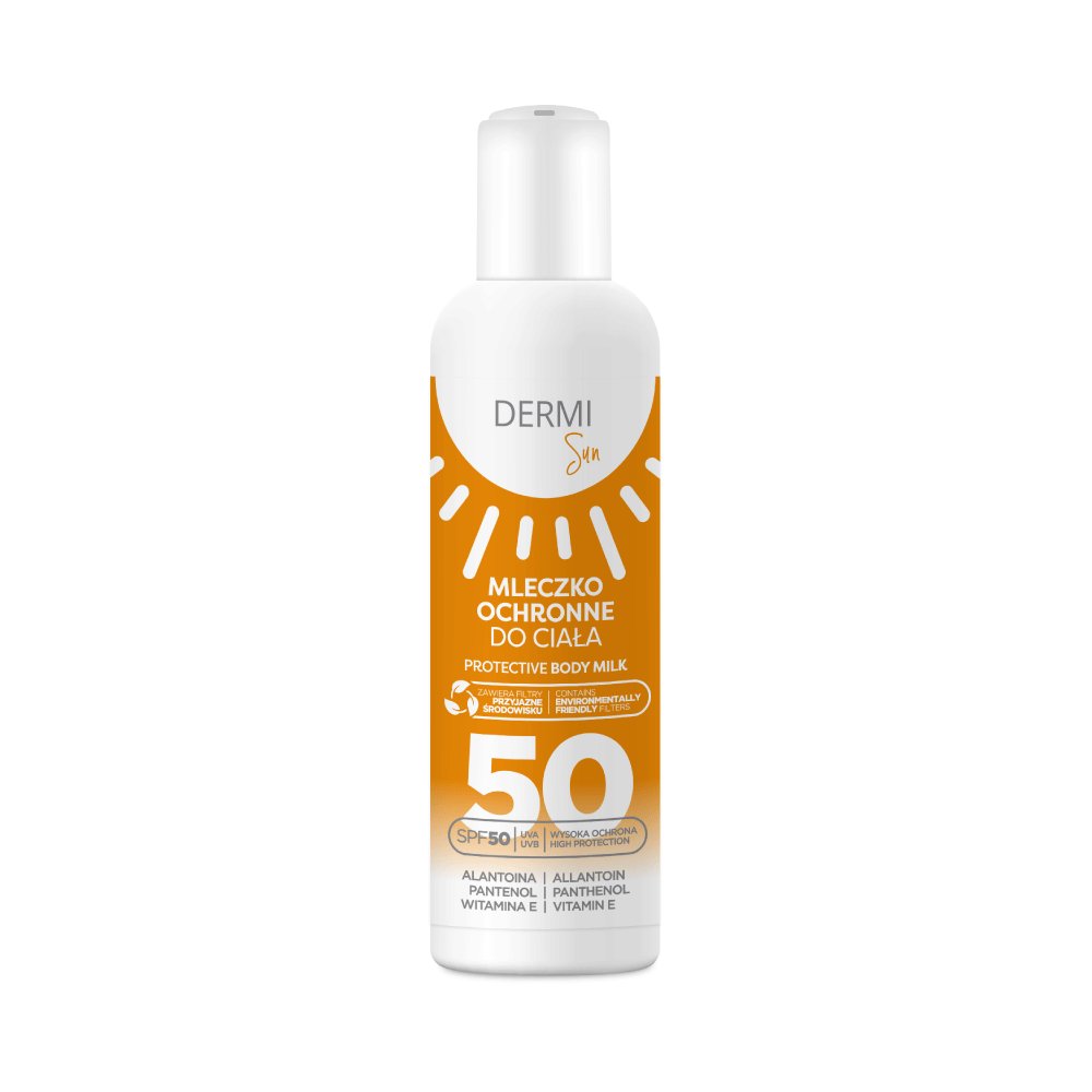 Nieznana DERMI Sun Milch schützend für den Körper SPF 50, 150 ml — Inhaltsstoffe und Bewertung
