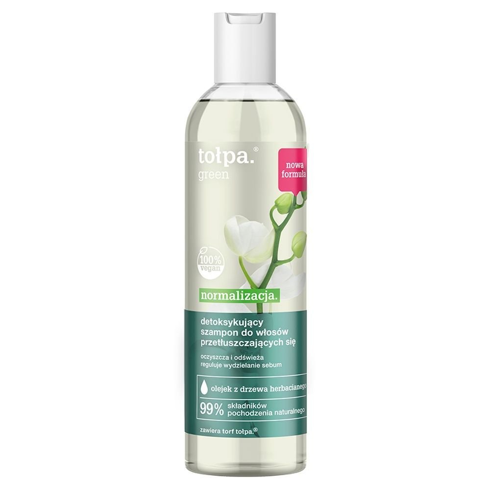 TOŁPA Tołpa Green Normalizacja, detoksykujący szampon do włosów przetłuszczających się, 300 ml